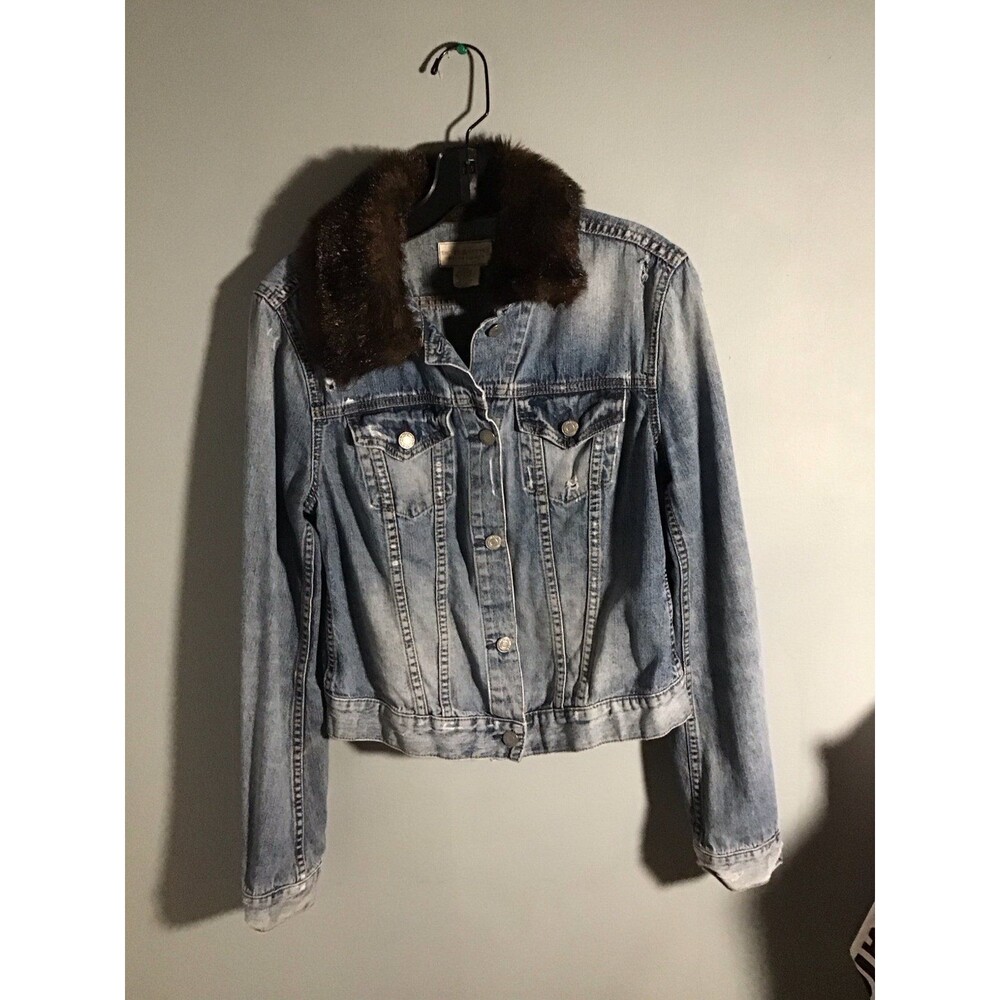 Jean Jacket fur collar Ralph Lauren